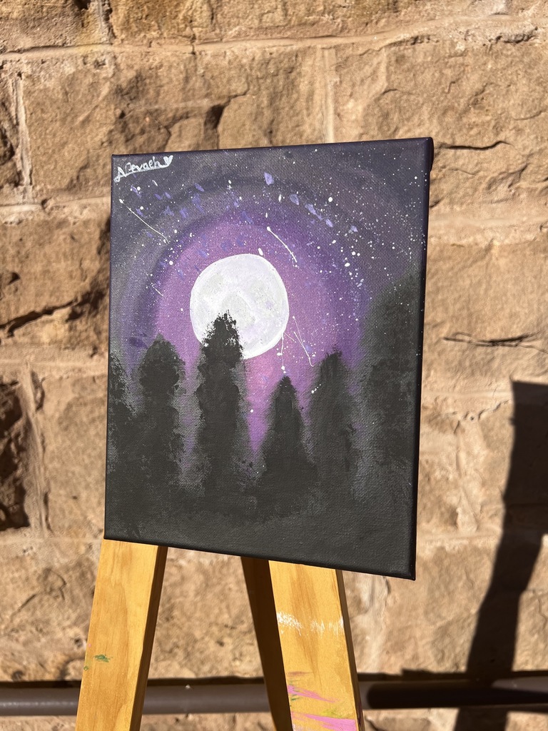 painting of the night sky