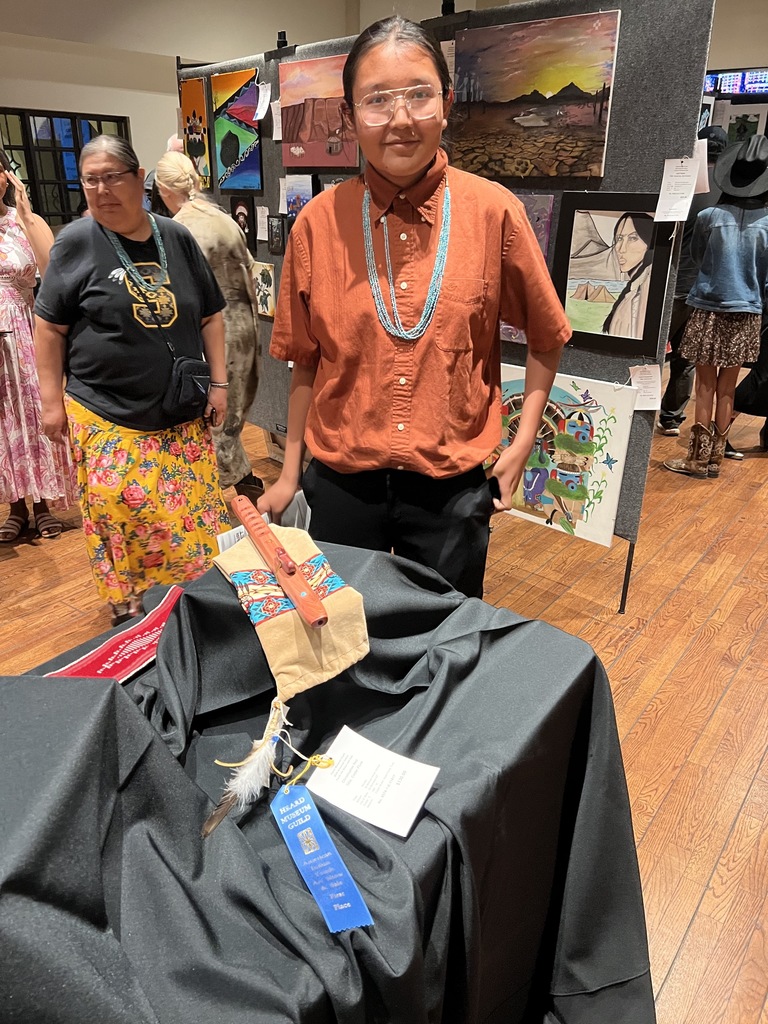 student showcase at art show