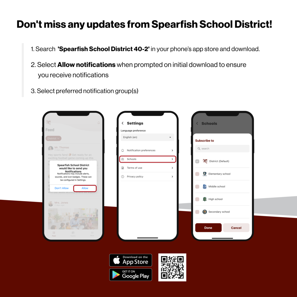 Introduction to Spearfish School District new app