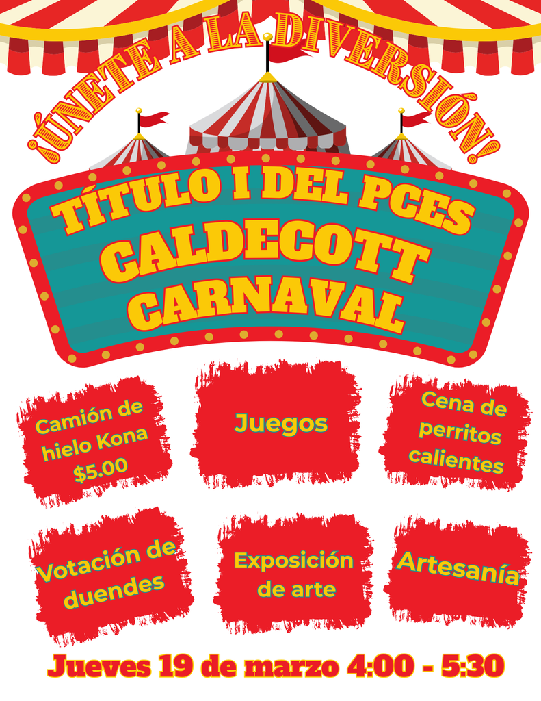 spanish version of caldecott carnival flyer