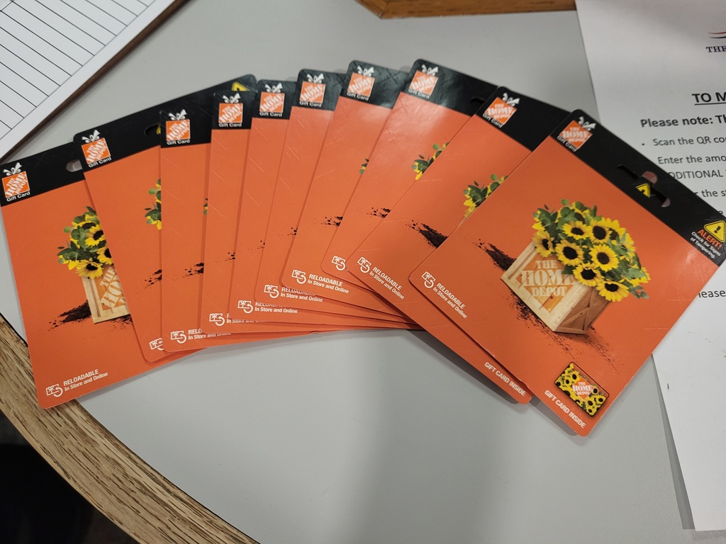 The Home Depot gift cards