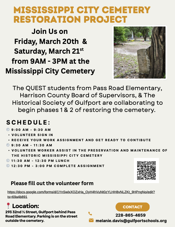 MS City Cemetery Restoration Project