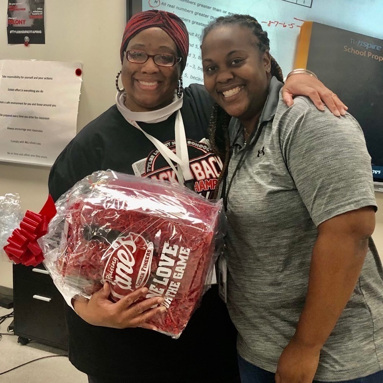 Ms. Muhammad is the Perfect Attendance Drawing Winner!