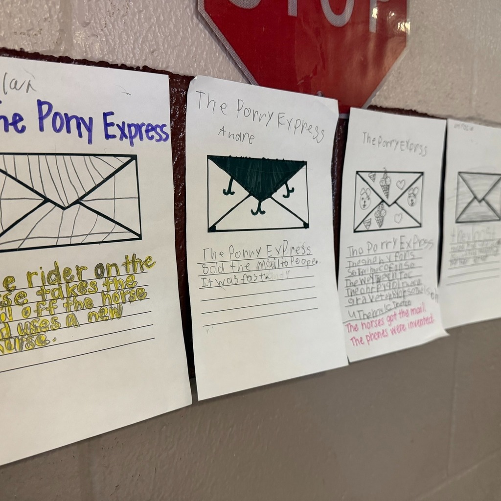 Paper envelops colored with writing under them.