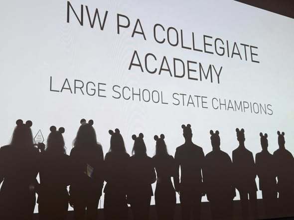 NW PA Collegiate Academy Large School State Champions. 