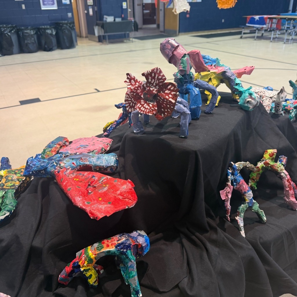 Art made from papier-mache.