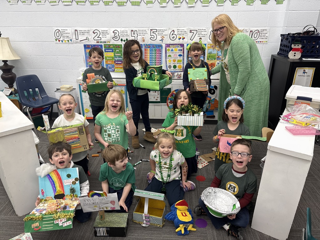 St. Patrick's Day kindergarten class