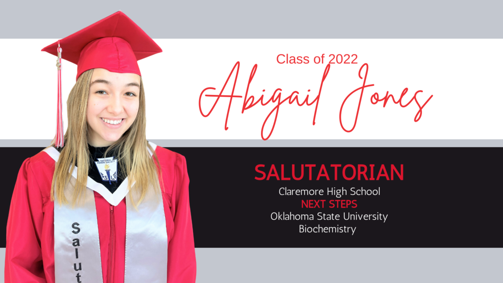 Salutatorian Spotlight - ABIGALE JONES