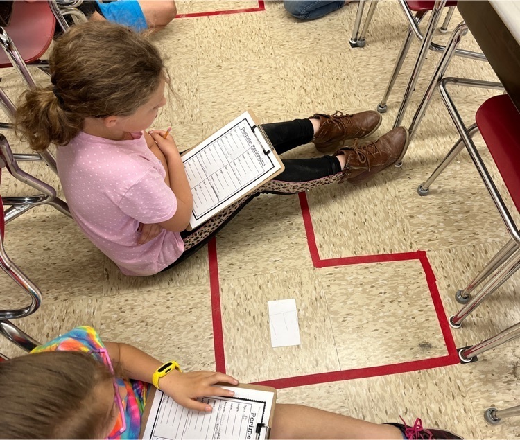 students finding area and perimeter