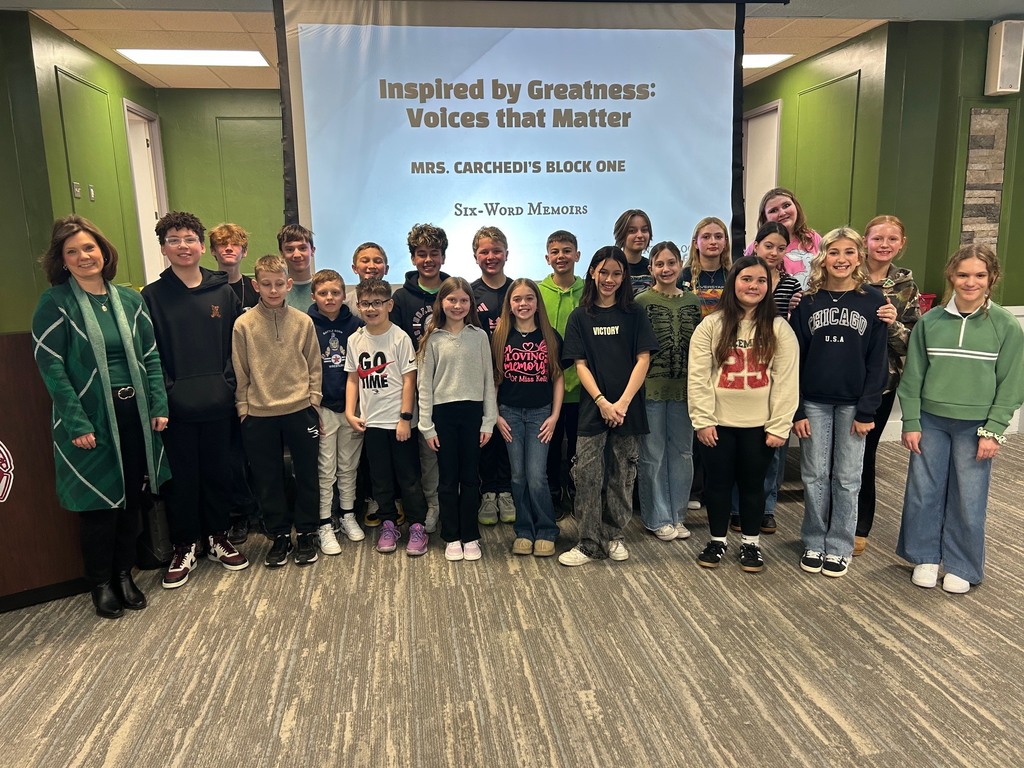 Mrs. Carchedi's 6th graders who presented 6 word memoirs