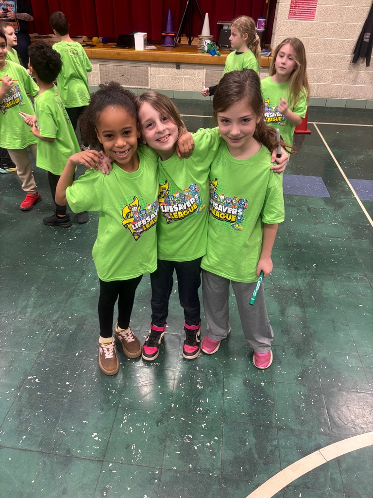 3 students wearing special shirts that say Lifesavers League