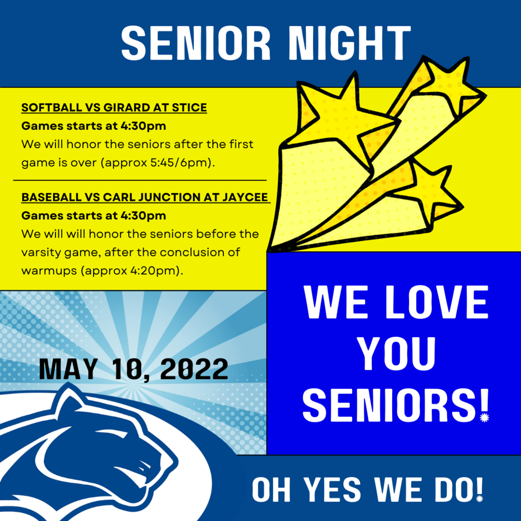 May 10 Senior Night
