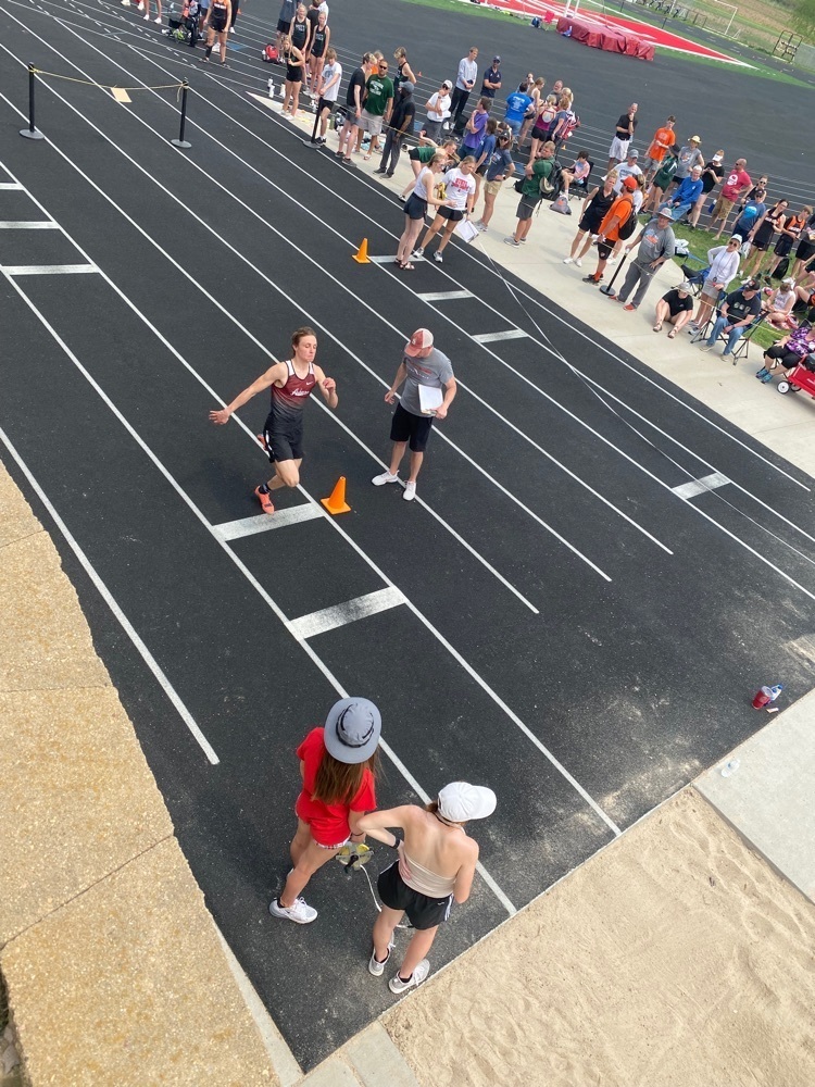 Ryan Binder in the long jump.