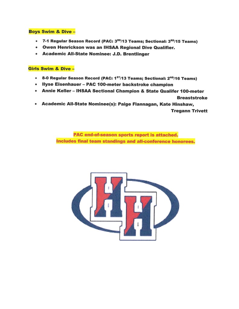 HH sports report - Winter 25 26 2