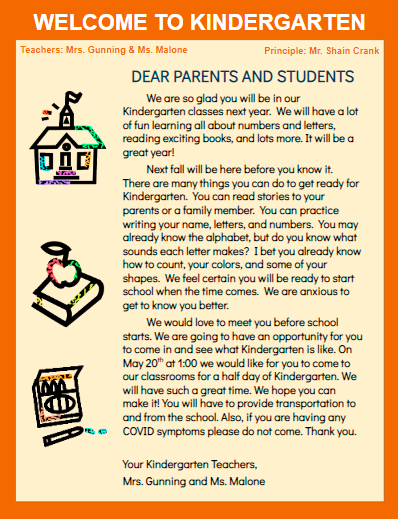 Welcome to Kindergarten