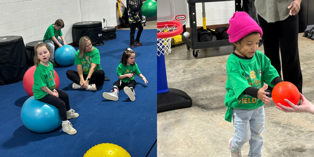 Adaptive students complete activities at their field day