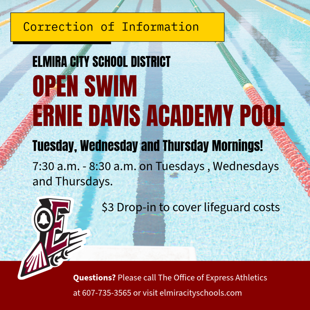 CORRECTION Community Open Swim