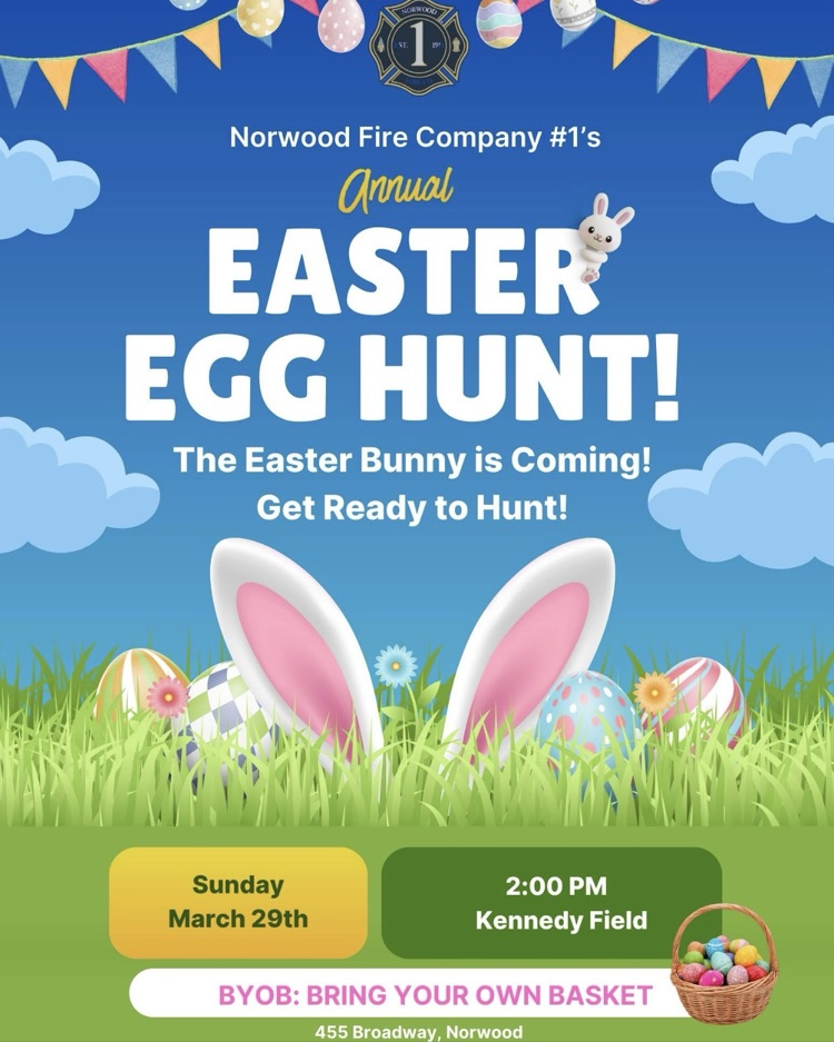 a bunny hiding in the grass advertising the egg hunt