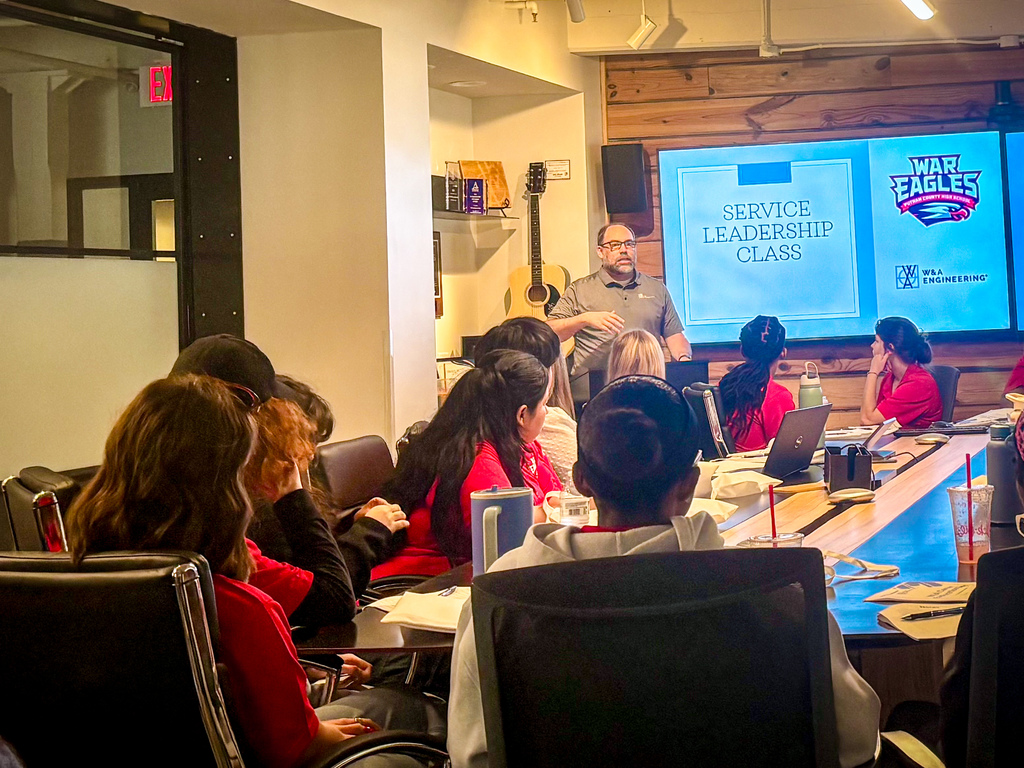 Putnam County High School’s Service Leadership class visits W&A Engineering