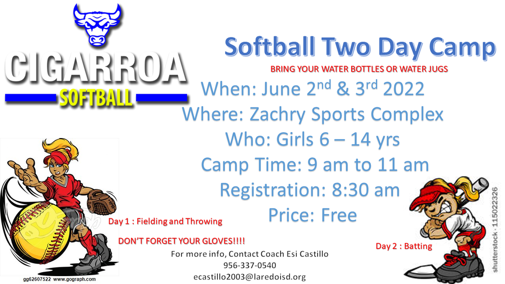 Girls Softball Camp Summer 2022