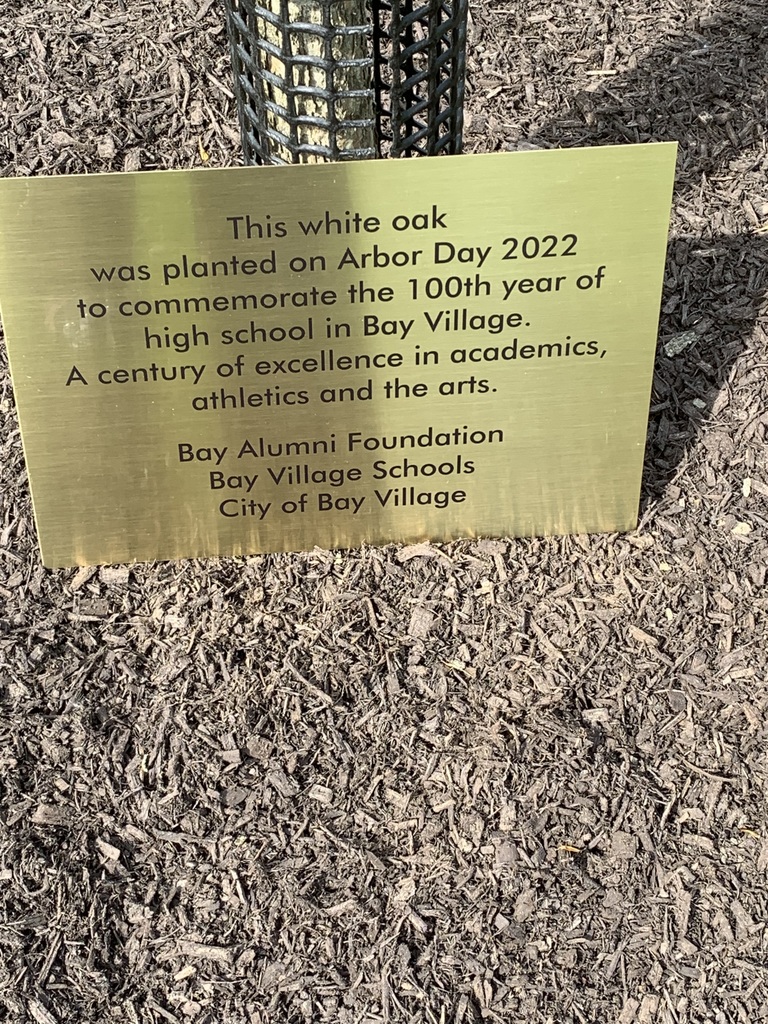 Tree Planting Ceremony at BHS on May 11, 2022