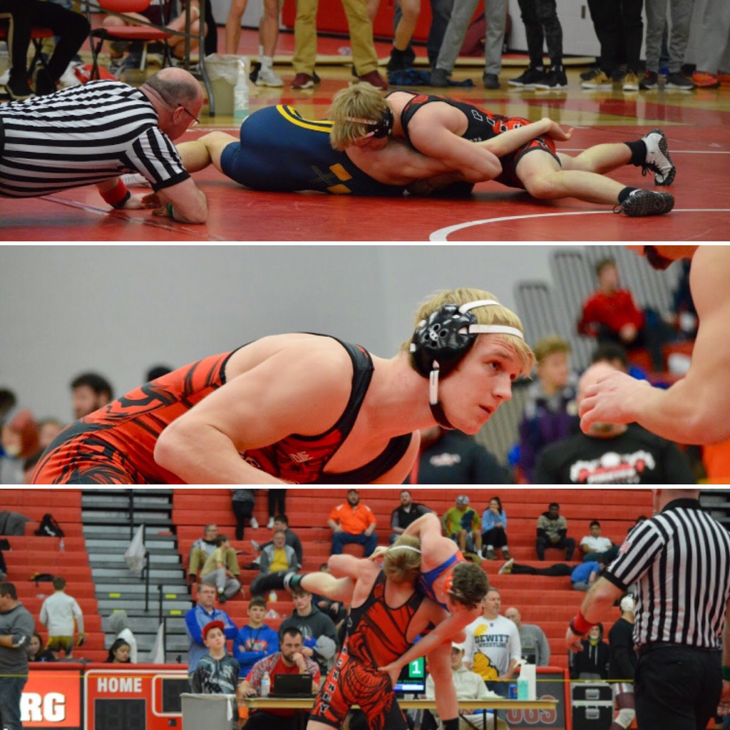 Jacob wrestling at districts.