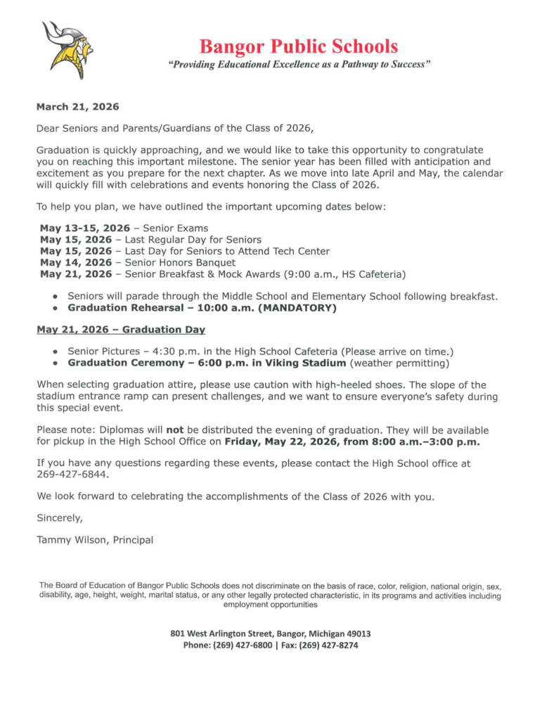 Senior Class Information