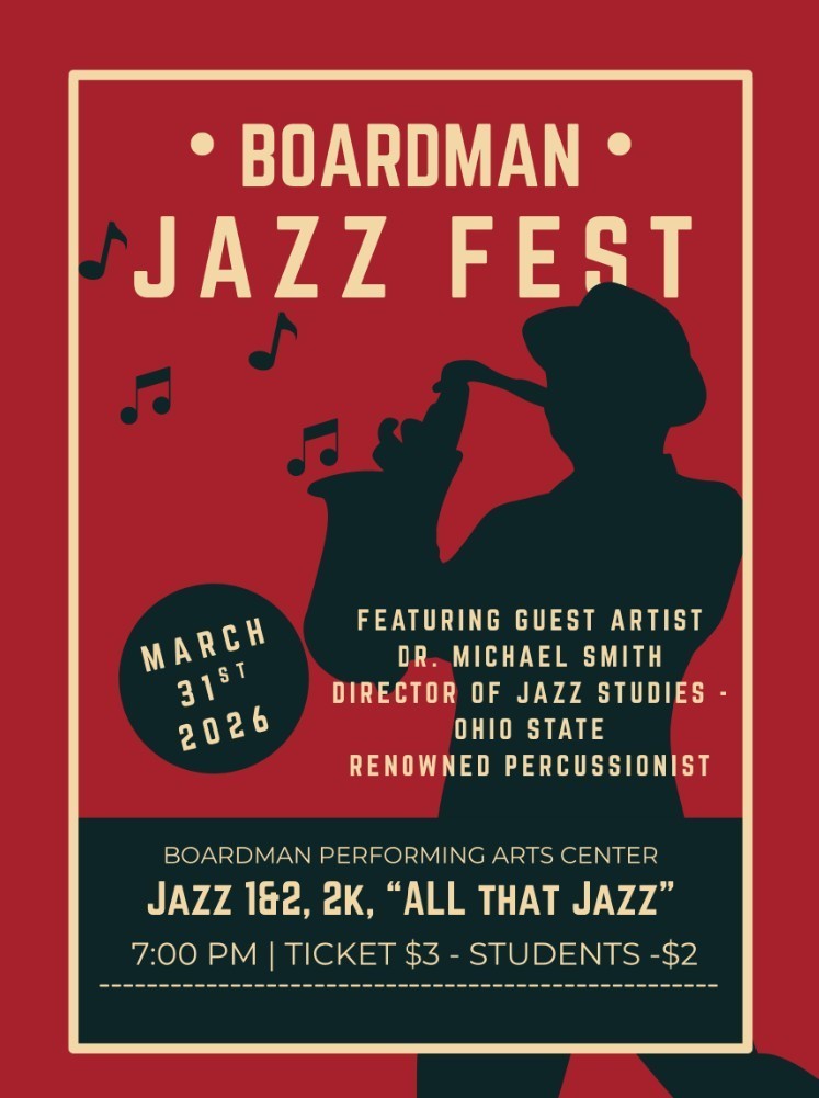 Boardman Jazz Fest March 31 at 7 PM in BPAC
