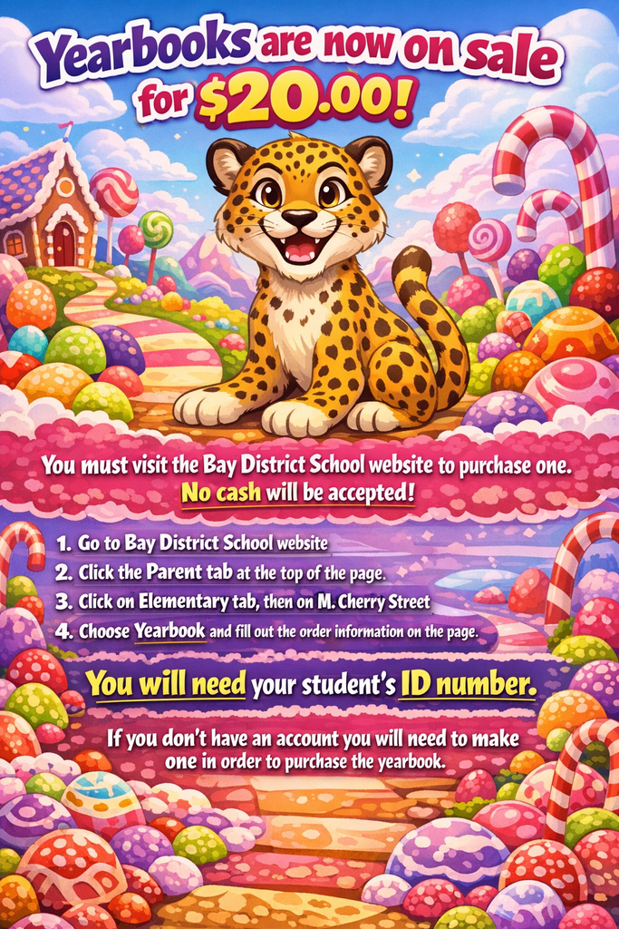 M. Cherry Street's Yearbook flyer - ordering instructions