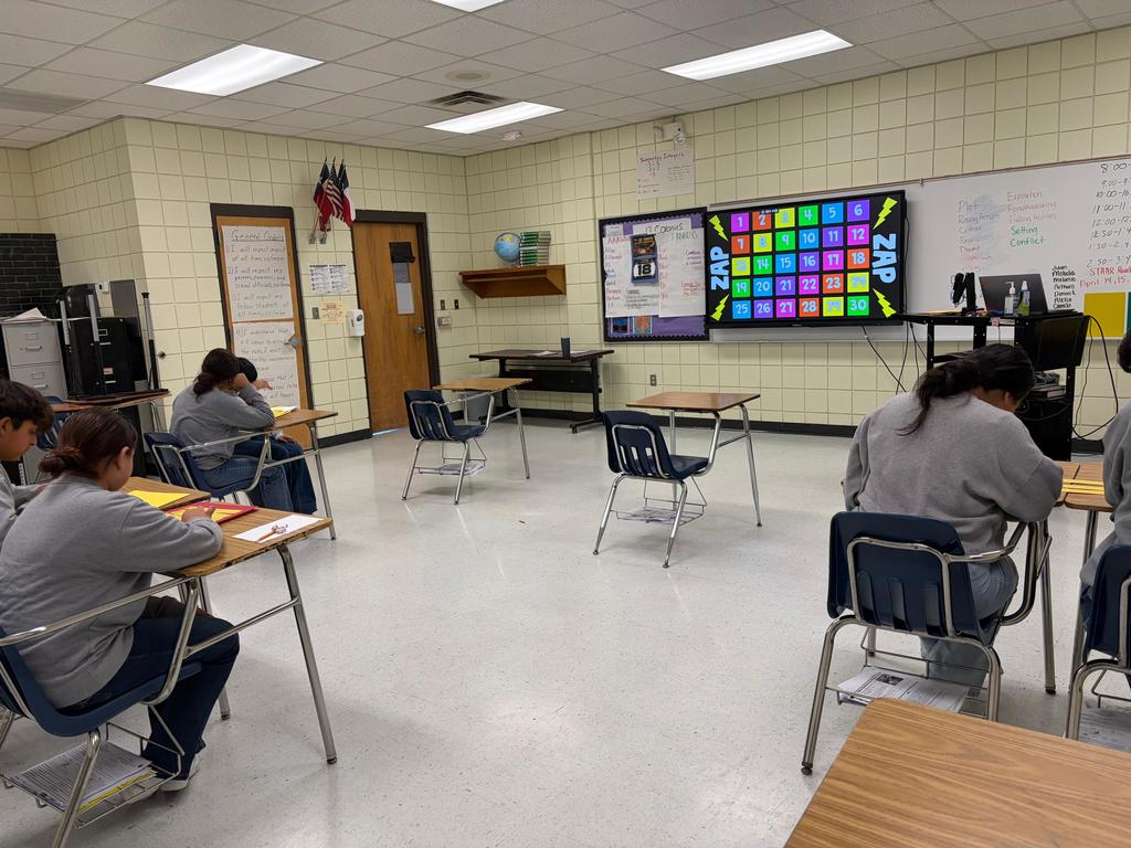 MS English Students Playing ZAP! for STAAR Review