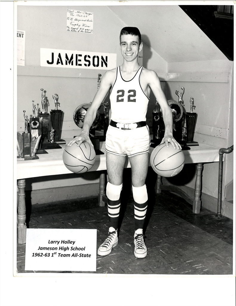 Larry Holley w/trophies