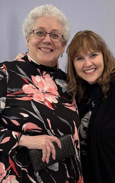 Ms. Robb and Marie Burleigh smiling. 