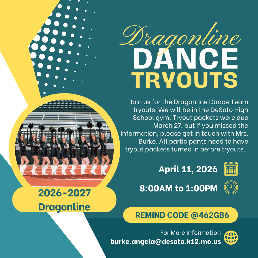 Dragon Line Dance Tryout flyer. 