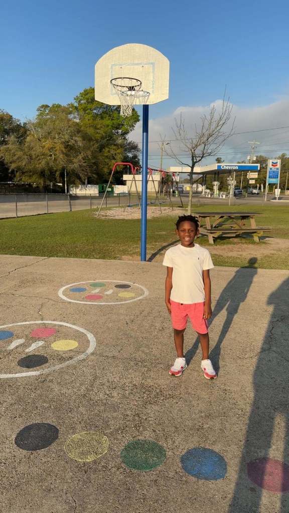 New Basketball Goal at Central Elementary Playground