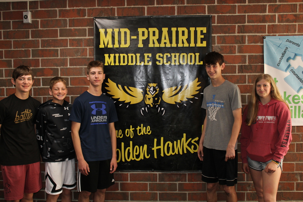 Caedyn Huston, Brooks Weber, Max Kipp, Kale Bailey, Jovi Evans
