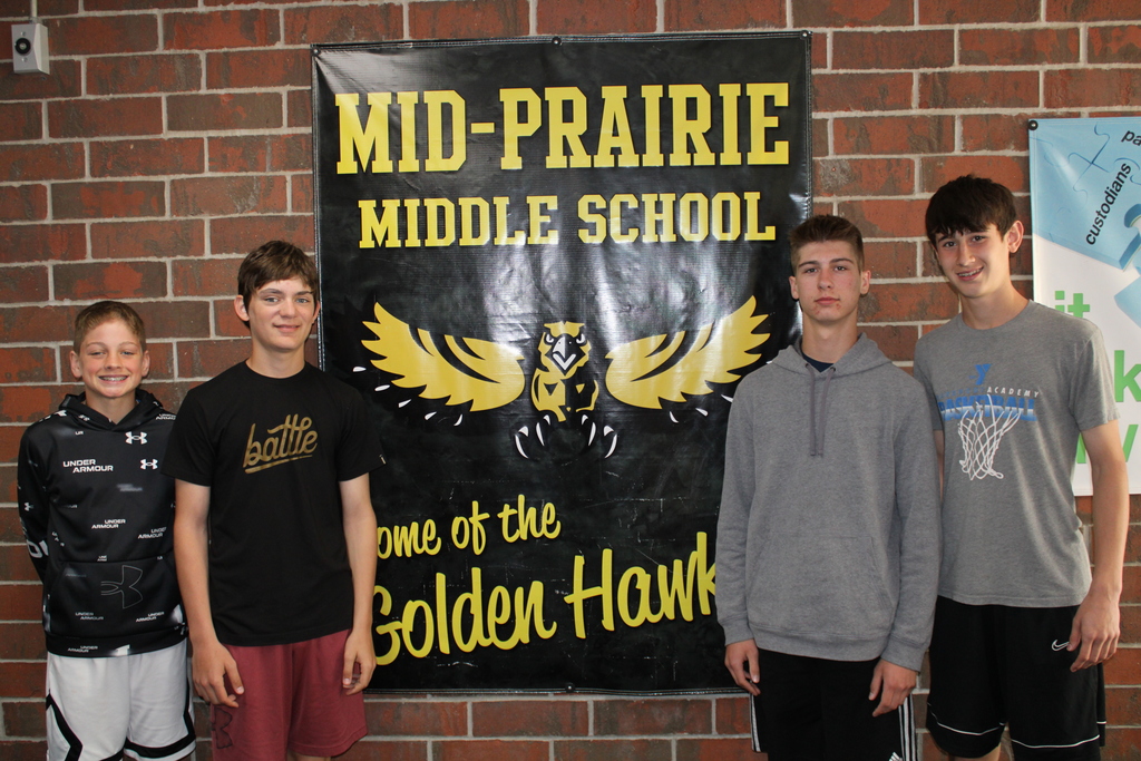 Brooks Weber, Caedyn Huston, Max Kipp, Kale Bailey