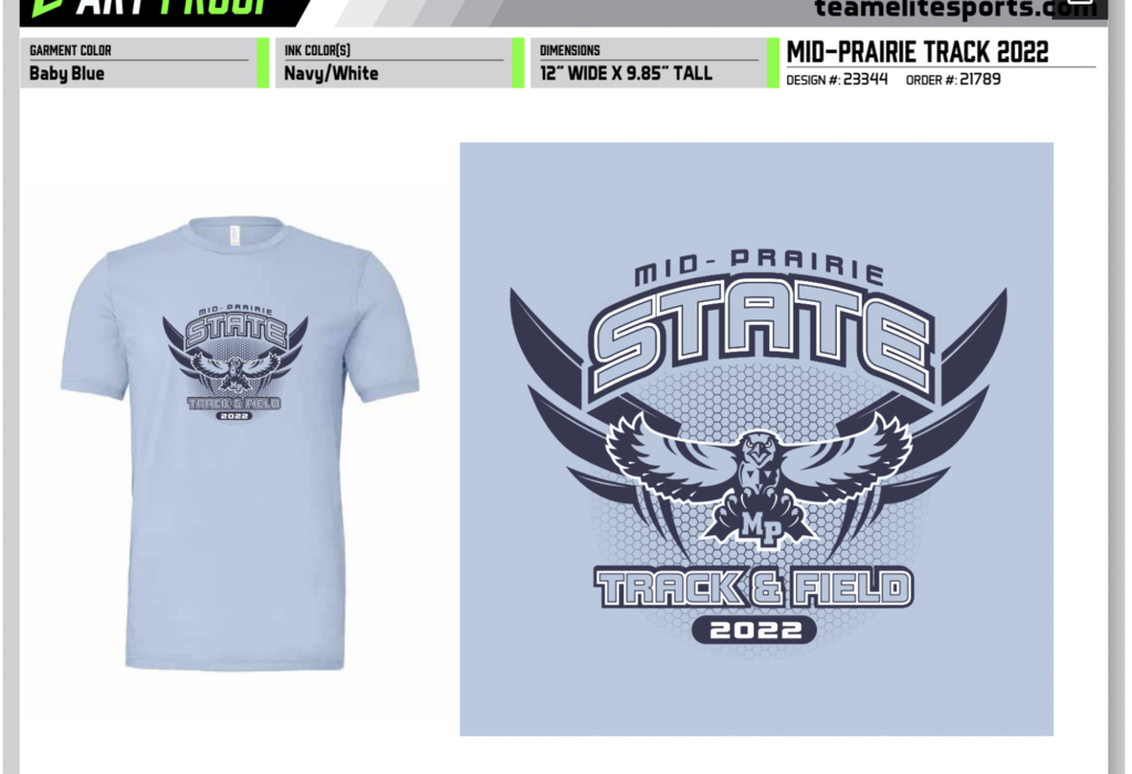 track shirt design