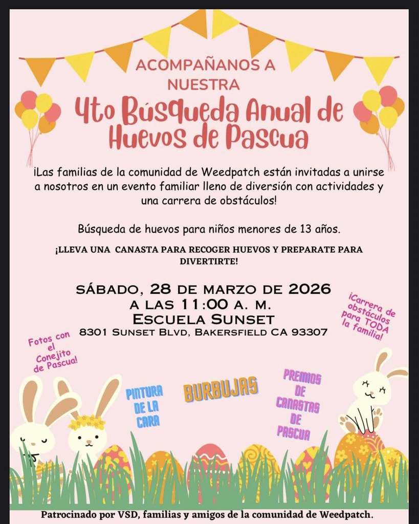 easter egg hunt flyer