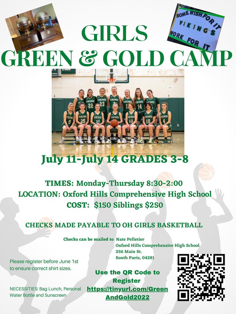 Green and Gold Camp Flyer