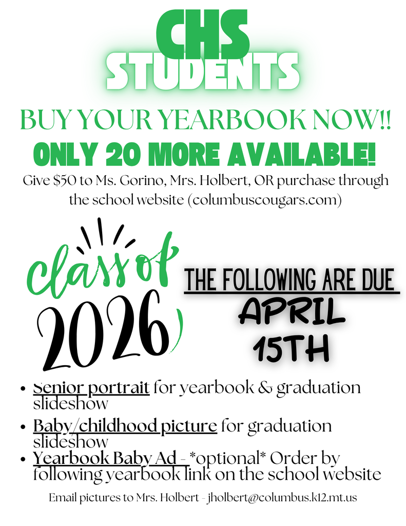 Buy Your Yearbook NOW!