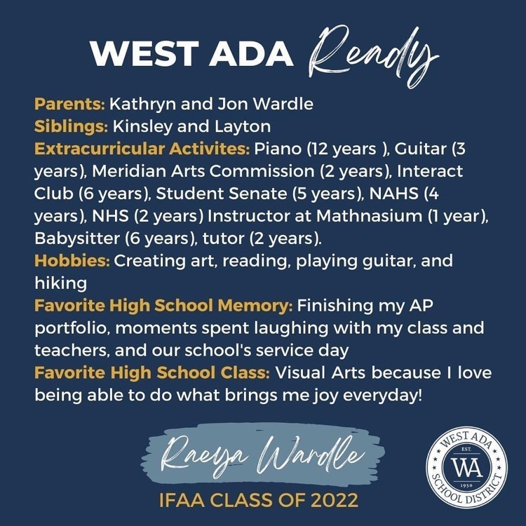 west Ada ready
