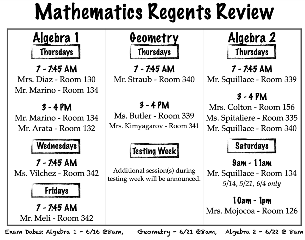Math - Regents Review