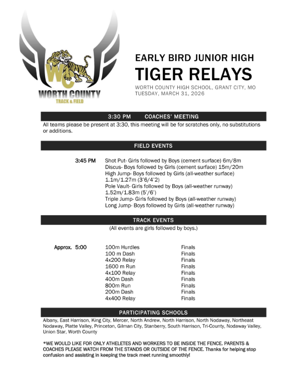 jh tiger relays