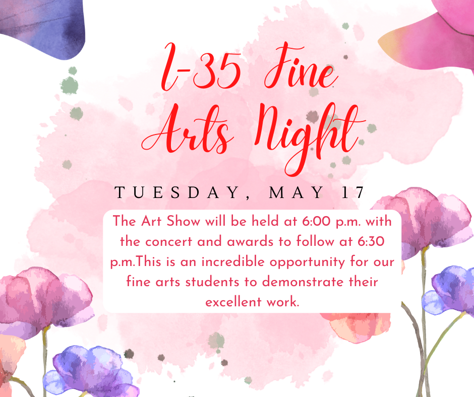 Fine arts night flyer