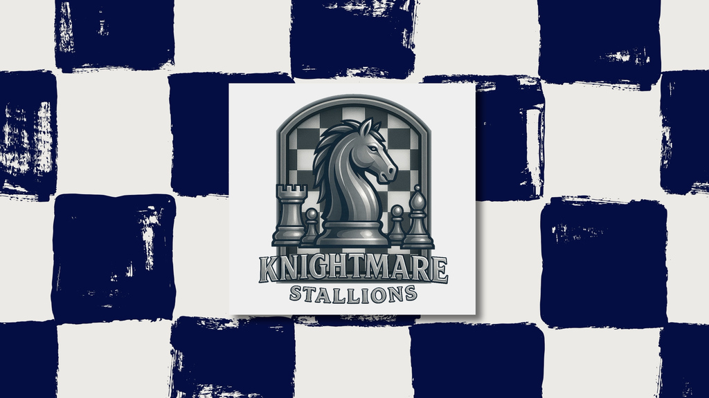 WOSMS Chess Club Logo: Knightmare Stallions