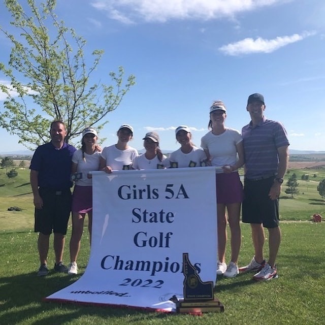 Rocky girls golf team photo at state championship