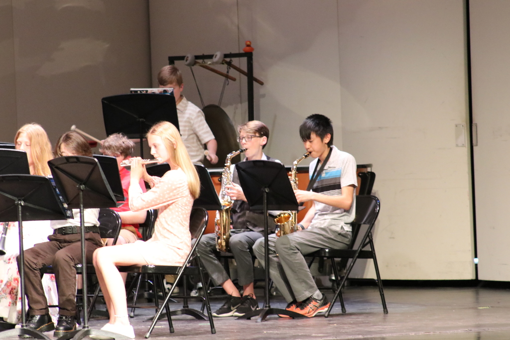 TMS band students perform at the annual Spring Concert.