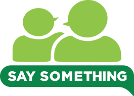 say something