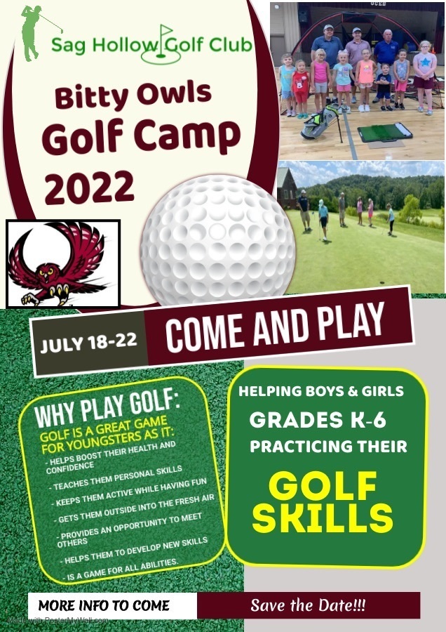 Bitty Golf Camp Flyer