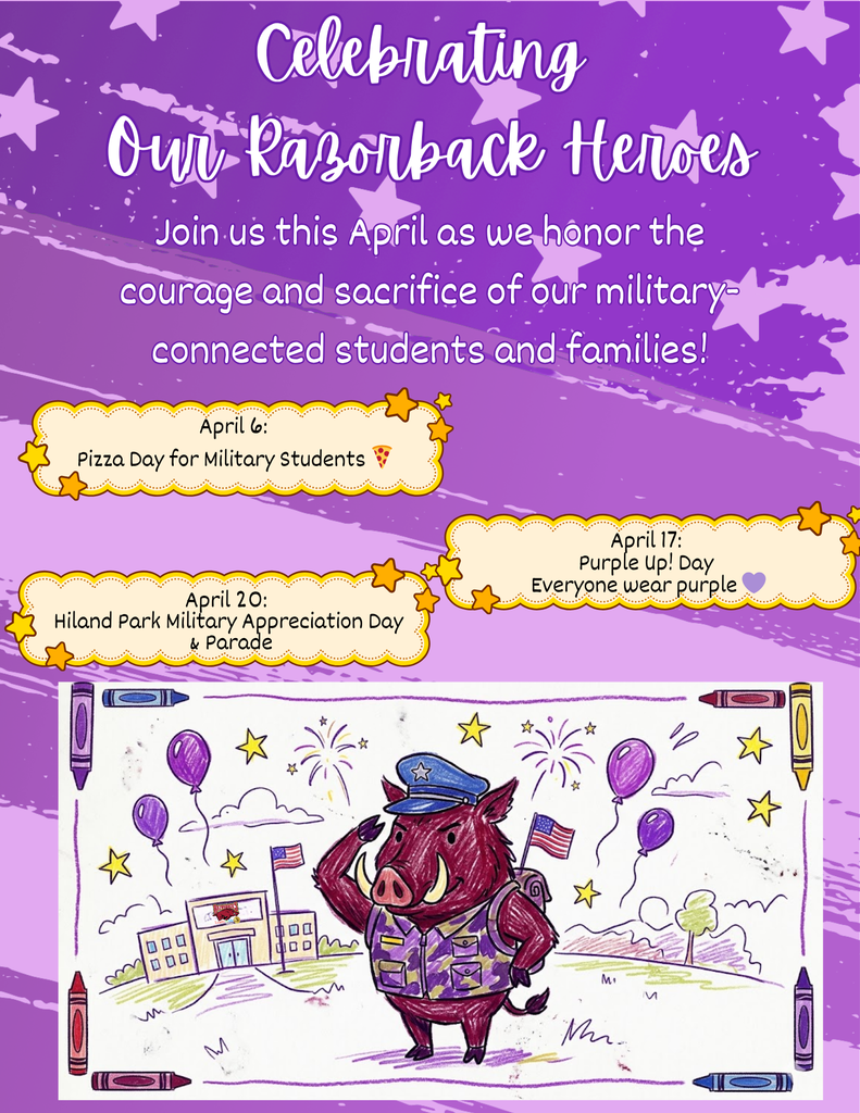 Purple Up at Hiland Park April 2026